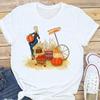 Summer Pumpkin Halloween Thanksgiving Cat with Pumpkin Print Short Sleeve Tshirt Graphic T Shirts  Aesthetic Tops