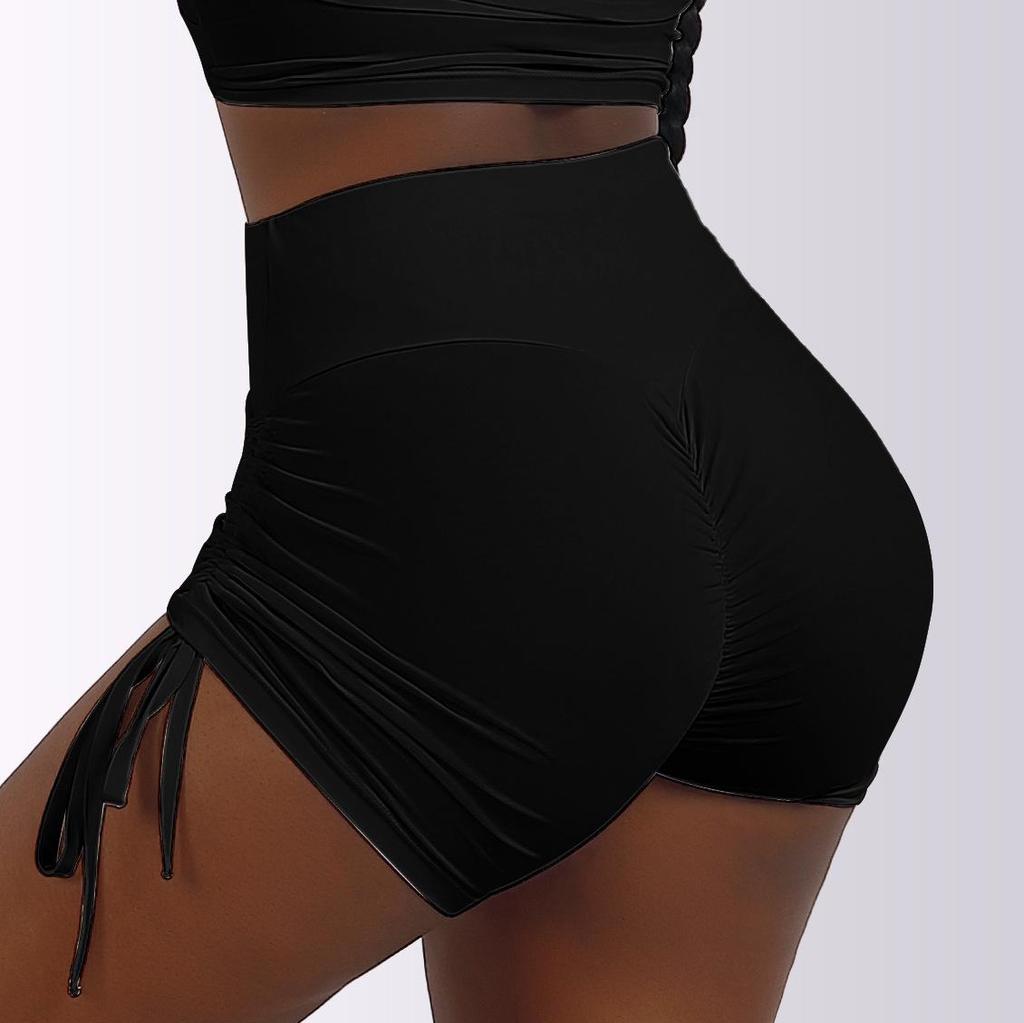 Women's High Waist Peach Lift Yoga Shorts – European/American Summer Style