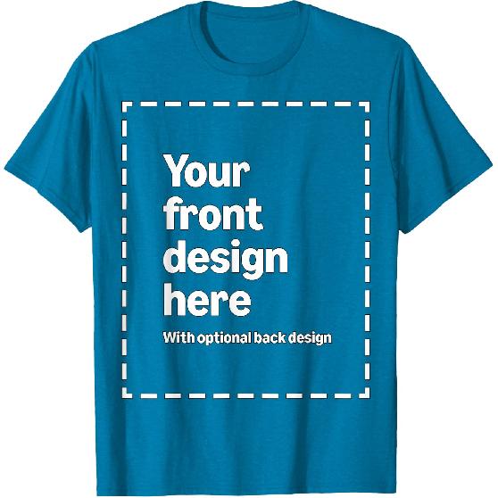 Custom Front & Back Print T-Shirt with Your Image for Men, Women and Kids by Modify by Amazon Merch On Demand