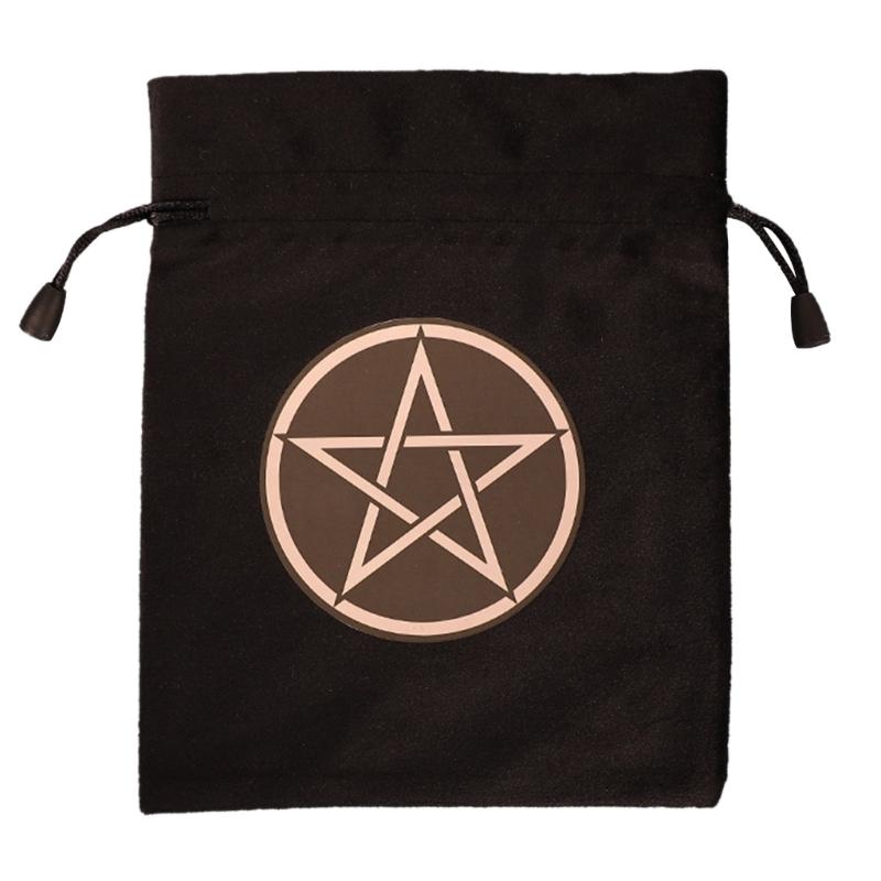 Drawstring Dices Pouch Astrolabes Divinations Tarots Bag Board Game Mini Velvet Jewelry Packaging Storage Pouch Gift Bag