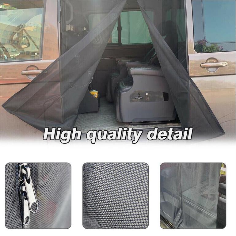 For Vw T5 T6 Sliding Door Magnetic Insect Mosquito Fly Screen Net Camper