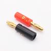 Gold-Plated 4mm Lantern Head Banana Plug, Four-Leaf Nickel-Plated Design
