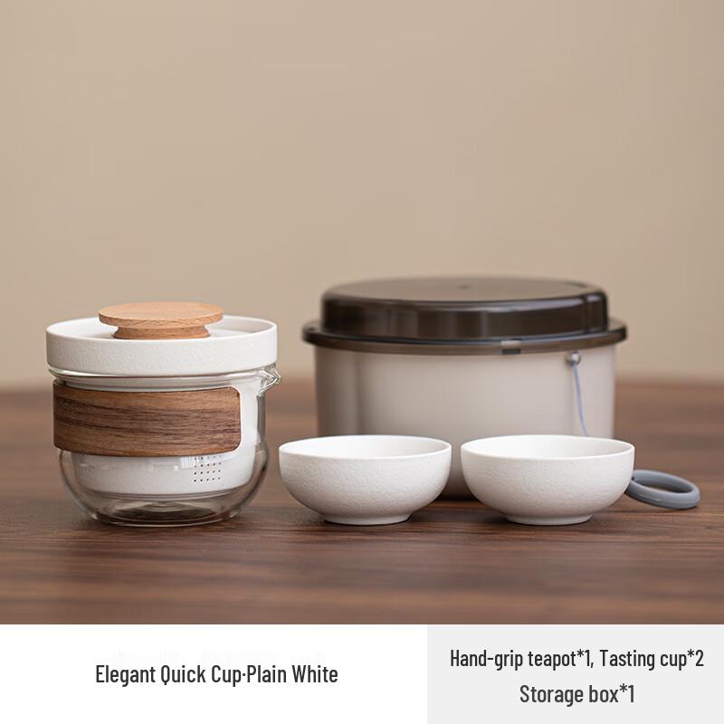 Elegant Ceramic Portable Tea Set