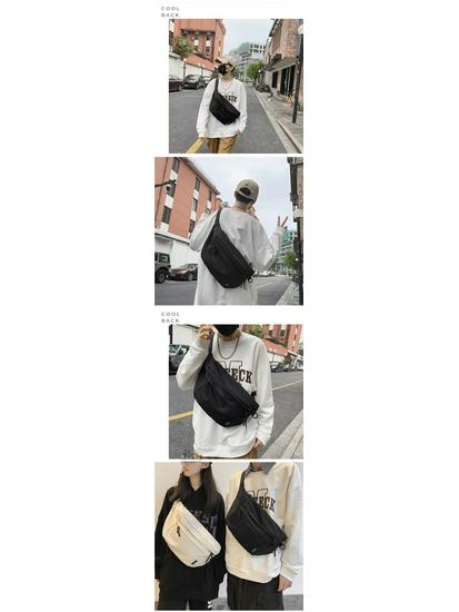 Veelzijdige Crossbody Tas voor Mannen - Grote Capaciteit, Casual Borst- of Heuptas, Reisrugzak, Enkele Schoudertas voor Sport of Studenten