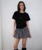ROSEFRANTZ Soft Punching Lace T-Shirt [Black]