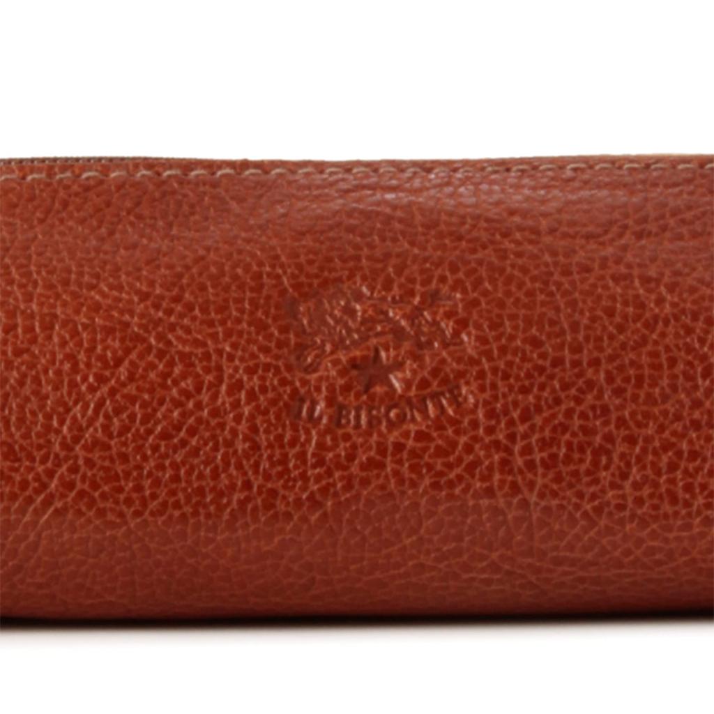 IL BISONTE Genuine Leather Pencil for Men and Women Case, Gray, Unisex,