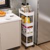 Mobile Storage Shelf Interspace Gap Shelf Kitchen Storage Shelf Bathroom Storage Rack Fridge Side Seam Finishing Rack