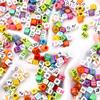 50pcs 7x7mm Acrylic Cubes Constellation Beads For DIY Jewelry Making Necklace Bracelet