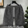 Grandes Tailles 5XL-11XL Shorts d'Été Oversize pour Hommes Taille Élastique Shorts Décontractés Vêtements d'Été