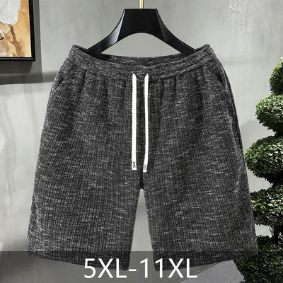 Übergröße 5XL-11XL Sommer Oversize Shorts für Herren Elastischer Bund Freizeithorts Sommerkleidung