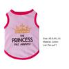 Puppy Clothes Round Neck Letter Printed Fashion Outfit Pet Vest Dog Sleeveless Clothes Cat Costume