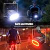 Kit éclairage vélo LED - A78 - Étanche IPX5 - LED Samsung LH351B - Rechargeable USB (avant + arrière)