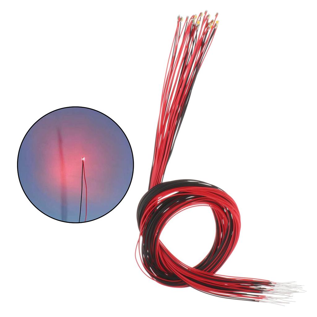 10/20 Stück 0805 Vorverdrahtete SMD LED Leuchtdiode Mikro-Litz Länge 11,8 Zoll Elektronische Komponente Modell Verdrahtete LED-Leuchten