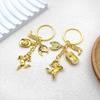 Antique Gold Western Cowboy Hat & Boots Keychain Pendant