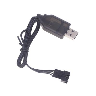 Hochwertiger 7,4 V 3,7 V X2 Sm4P Li-Ionen-Akku Rückladeadapter Elektrisches Spielzeugauto E561 Bagger Ladegerät USB-Kabel