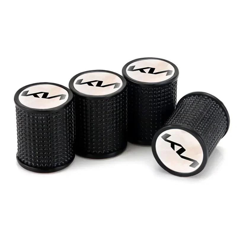 4pcs Car Wheel Tire Valve Stem Caps Rim Sticker for KIA Rio K3 K5 K9 Ceed Cerato Pegas Sorento Soul Sportage Morning Accessories YO7