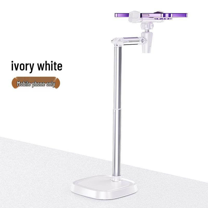 

Rilipu Dual-Device Adjustable Aluminum Phone Holder for Desktop Live Streaming