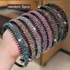 Shiny Rhinestone Headband Non Slip Teeth Design 1/2/4/5/6Pcs Fashion Hair Band for Girls Prom Daily Outing Party Wear
