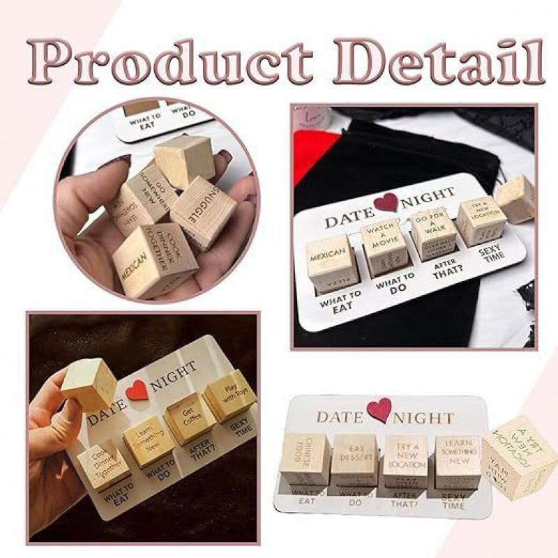 After Dark Date Night Dice Wooden Game For Couples Romantic Gift