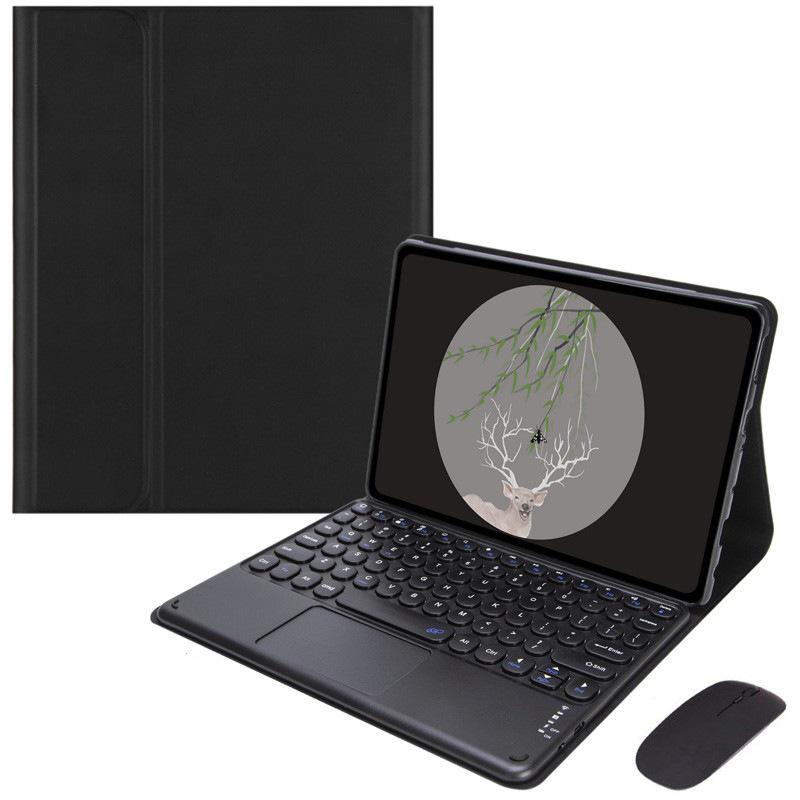 Compatible Bluetooth Keyboard Protective Case for Honor Tablet 9 (12.1-inch), X8 Pro, X9a, and X9 with Round Cap Touch and Leather Finish.