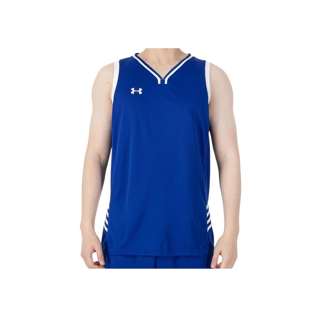 Under Armour Color Block Knit Training Basketball Vest Men Tops Royal-Blue 21500104-400
