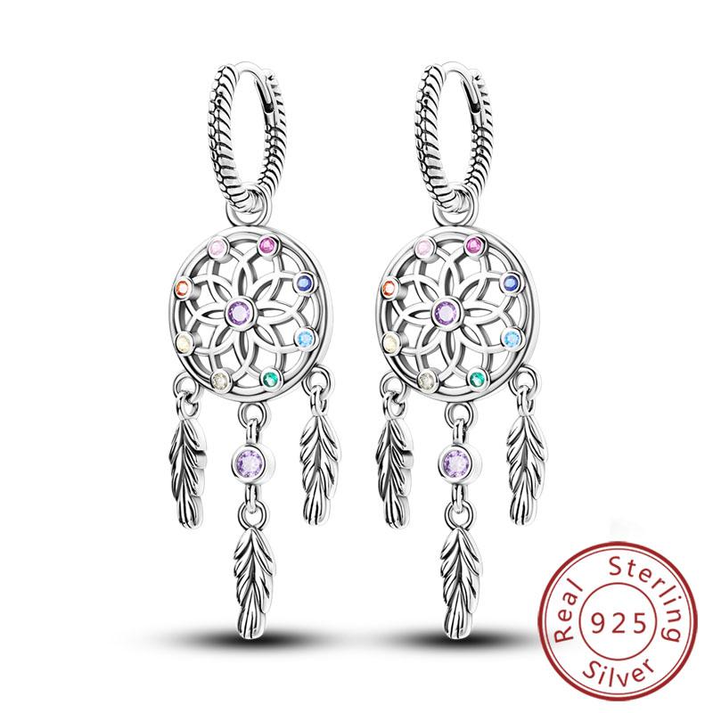 S Copper Hoop Earring Sparkling Star Moon U Heart Shaped Butterfly Earring For Women Party Wedding Jewelry