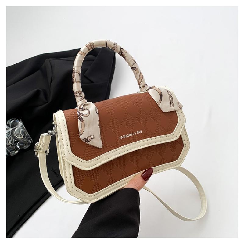 Simple Fashion Clash Handbag Cosmopolitan Lingerie Ladies Satchel Trendy Scarf Hundred Shoulder Crossbody Bag PU