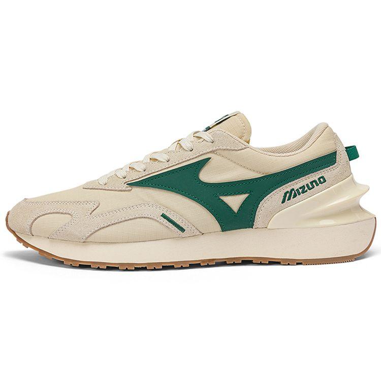 Mizuno LG 70s Retro Thick Sole Mesh Shock Absorption Non-Slip Breathable Low-Top Casual Running Shoes Unisex Sneakers Light-Green D1GH213008