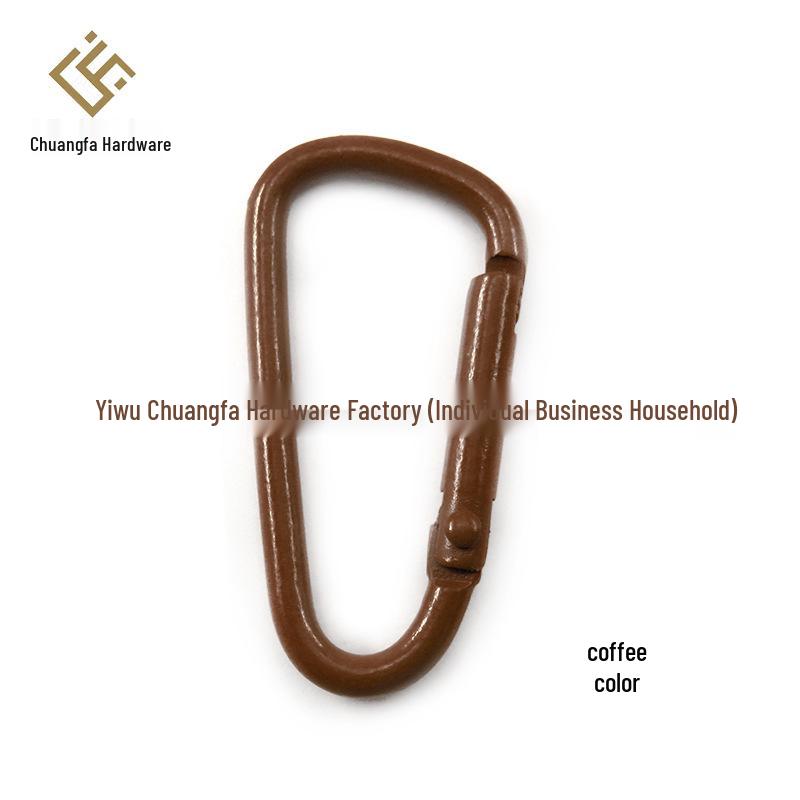Bunter Aluminiumlegierung D-Ring Karabiner Schlüsselanhänger Tasche Haken (DIY Schmuckzubehör)