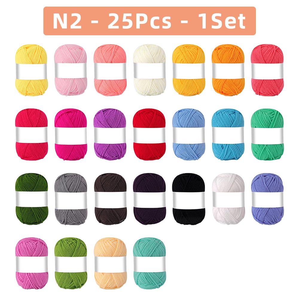 

25(50)шт./пакет 4 нити молочная хлопковая пряжа для ручного вязания крючком шарфов, свитеров, шалей, одеял, игрушек для домашних животных, различных изделий ручной работы своими руками