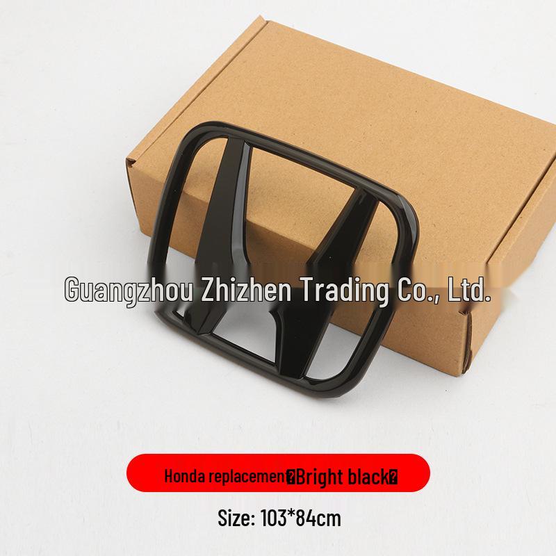 Honda Civic Gen 11 Black Warrior Grille, Tail Emblem, Steering Wheel & Rear Emblem Stickers.