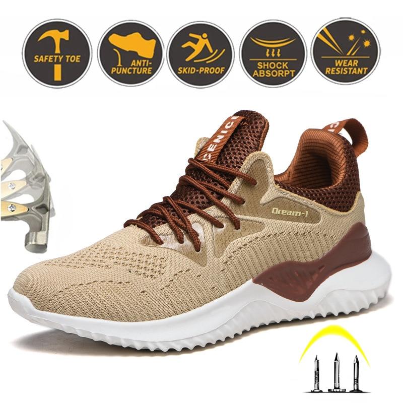 Air Mesh Steel Toe Shoes