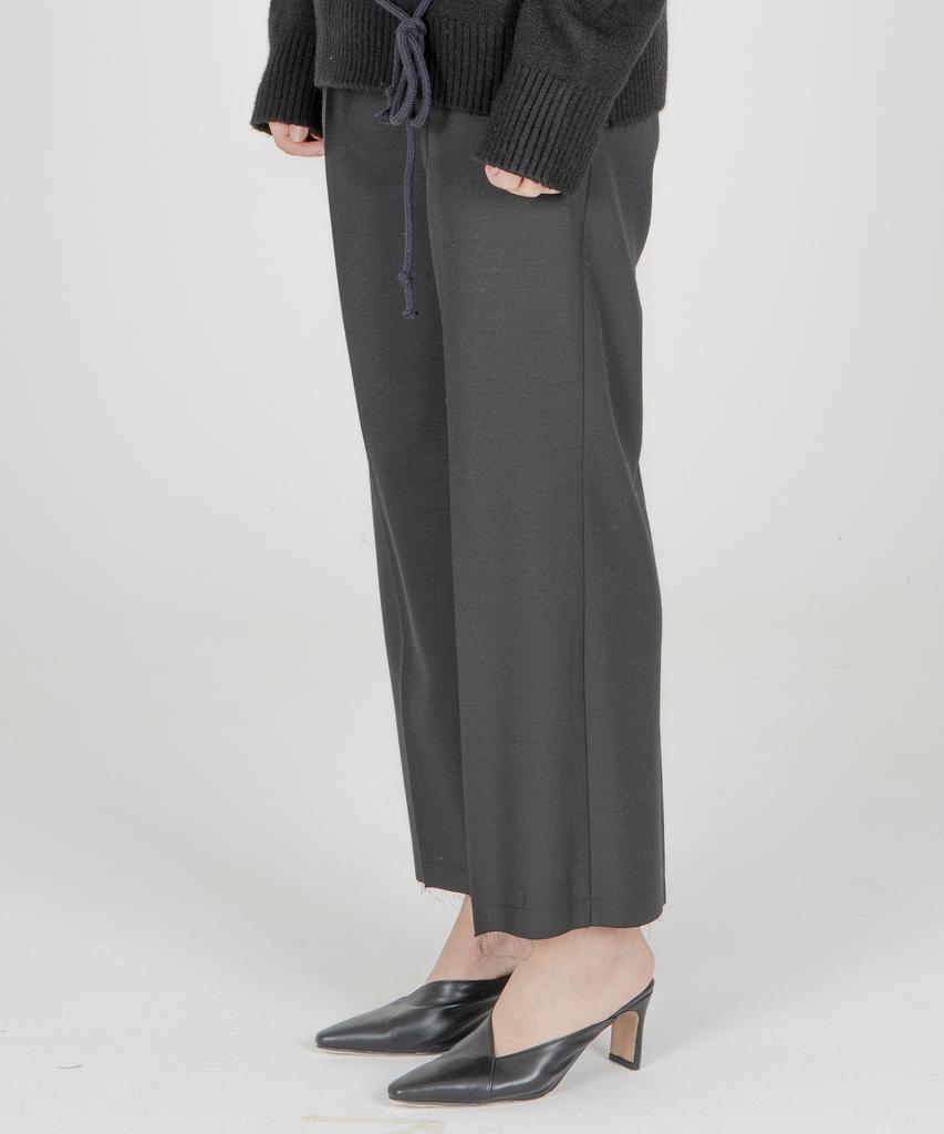 ODD DOT String Wool Pants [Black]