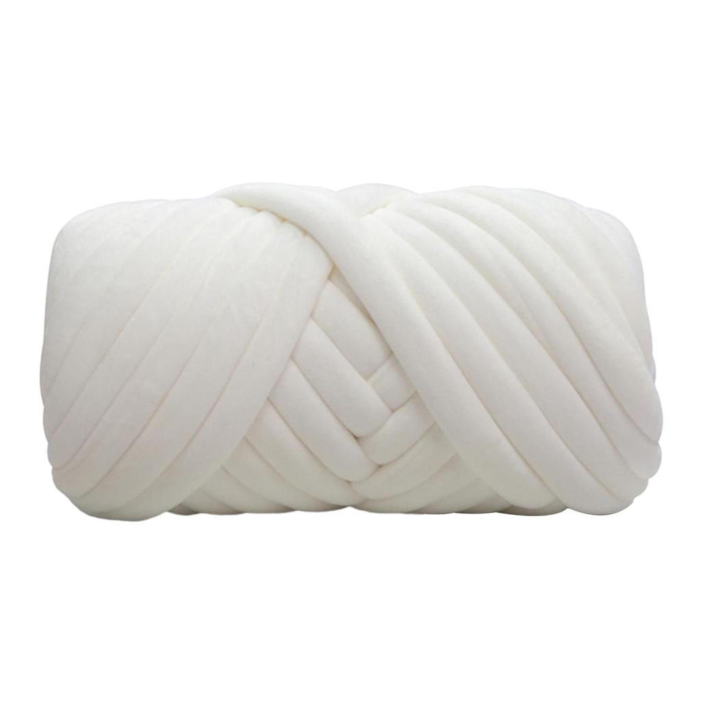 Cotton Polyester Chunky Yarn Arm Knitting Yarn Knitting Jumbo Tubular Yarn Bulky Yarn for Pillow Crochet Weaving Cushion Pet Bed