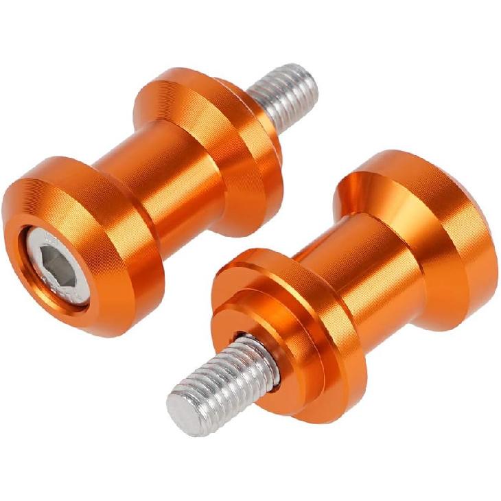 NICECNC Orange M10 XP1.5 SwingArm Spool Bolts Slider Compatible with KTM 690 SMC R/Enduro R 2019-2023,790 890 Duke/Adventure R 2018-2023,250/390 Duke