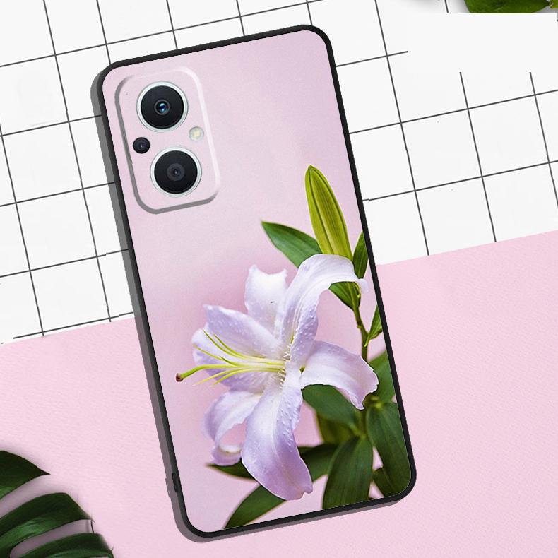 Lily Flowers Case For OPPO Reno 13F 12F 11F 8T 7 8 10 11 12 13 Pro OPPO Find X8 X6 Pro X3 X5 Lite Cover