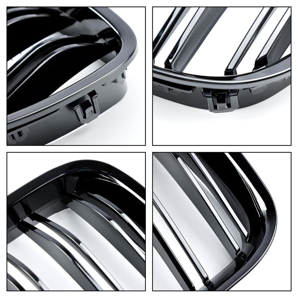 Gloss Black Front Kidney Grille Grill Fit BMW 5 Series GT F07 2009-2017