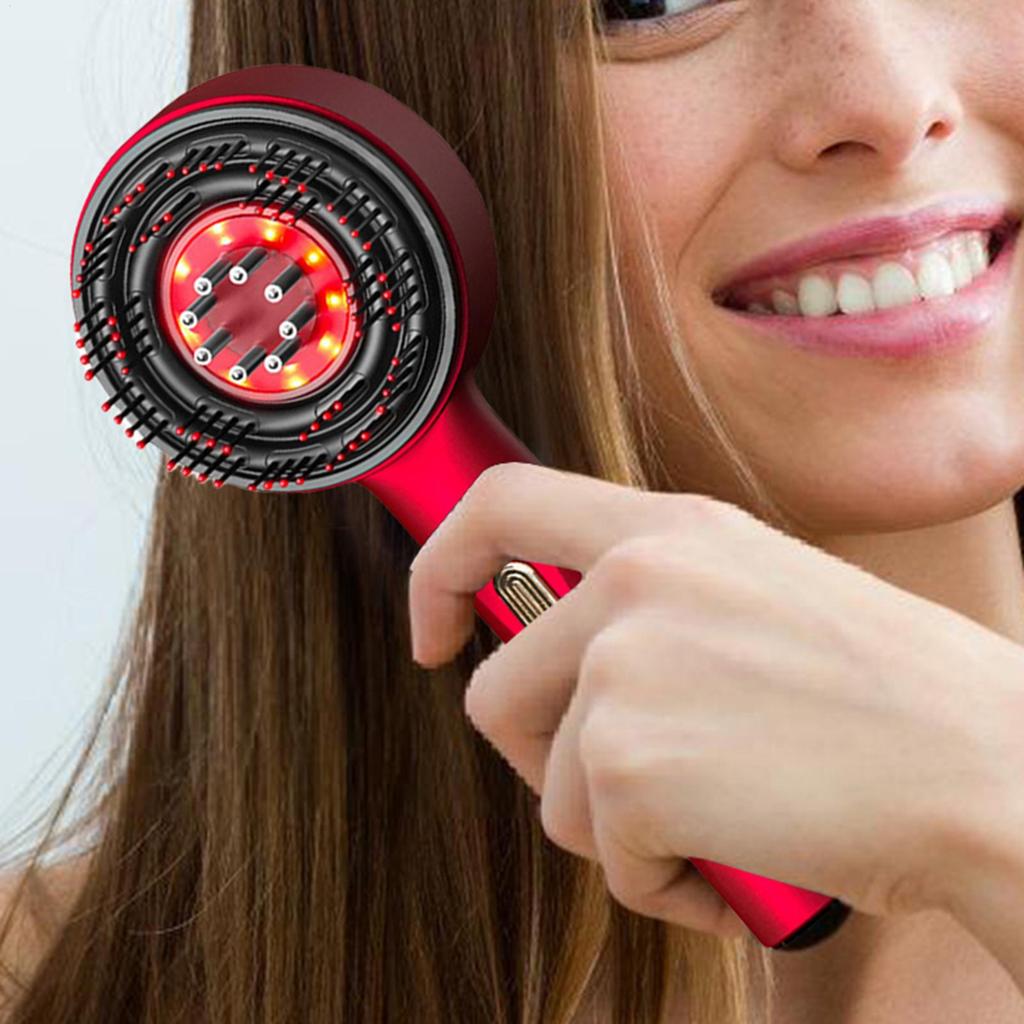 2 In 1 Electric Massage Comb VibrationScalp Massage Comb Hair Oil Applicator Hair Care Anti Hair Loss Comb Scalp Massager Brush
