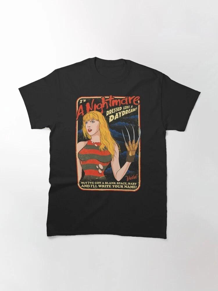 Классическая футболка «Дива с кошмарными вибрациями» – Графическая футболка в темной эстетике S