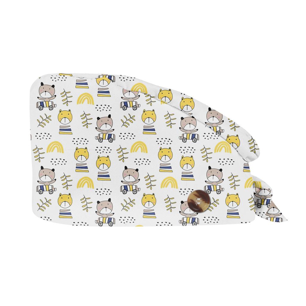 Fashion Animal Print Work Hat Casual Wash Hat Bag Cap