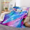3D Cute Dream Unicorn Cartoon Girl Soft Flannel Blanket for Beds Bedroom Sofa Picnic,Throw Blanket for Outdoor Leisure Nap Gift