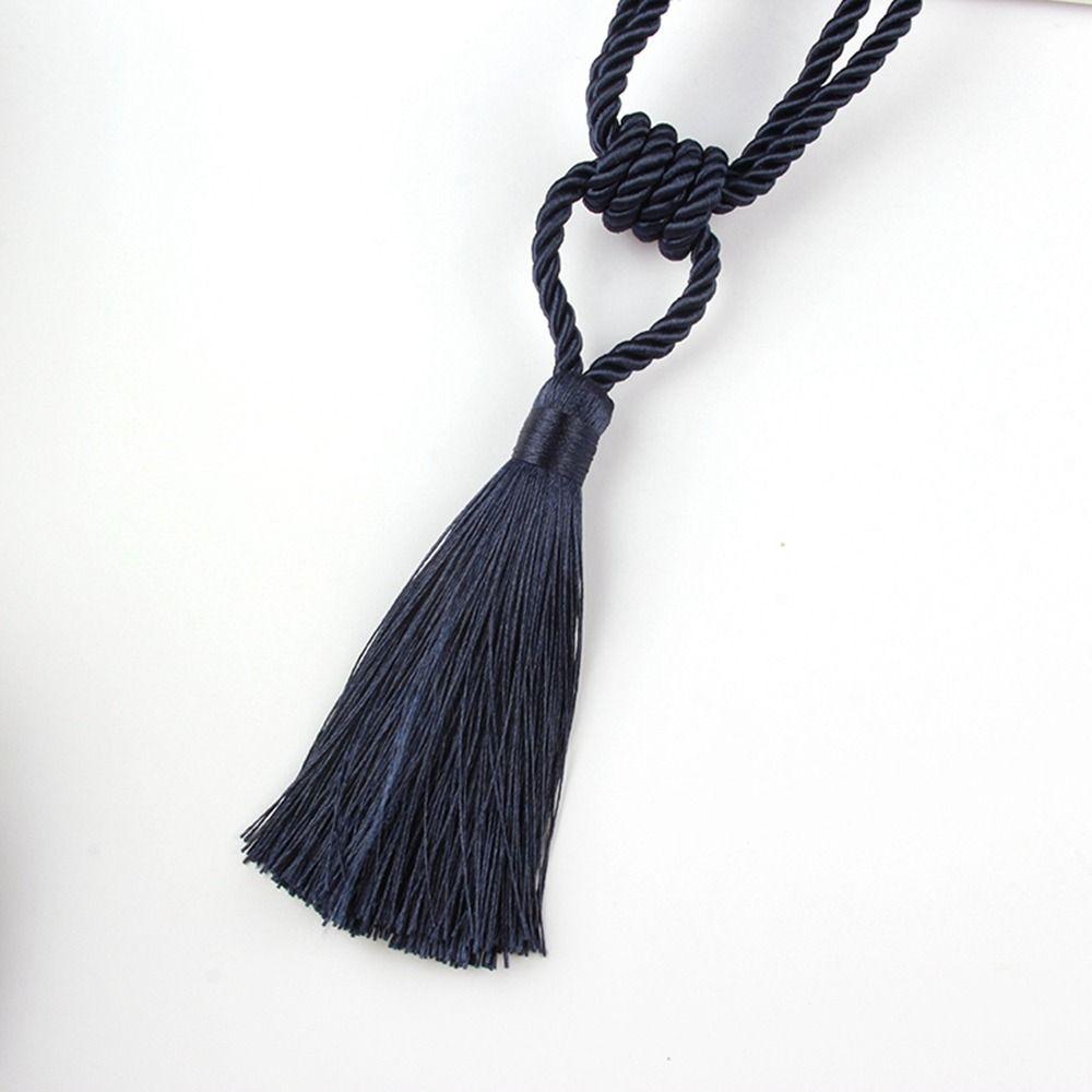 Satin Rope Curtain Hanging Ball Strap Braided Tassel Curtain Tiebacks Practical Room Accessories