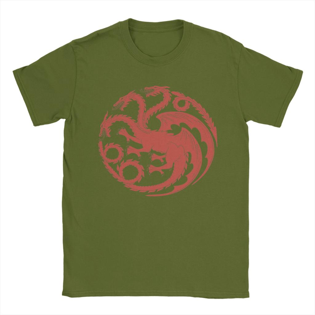 Unisexs House of TARGARYEN Kings T Shirts 100 Cotton Tops Awesome Short Sleeve Round Collar Tee Shirt Party TShirt