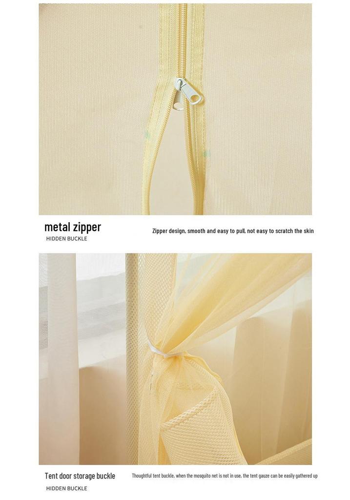 Class A Lace Anti-Fall Mosquito Net: Stylish Three-Door Bed Canopy for Kids' Bedrooms, 2026 Edition