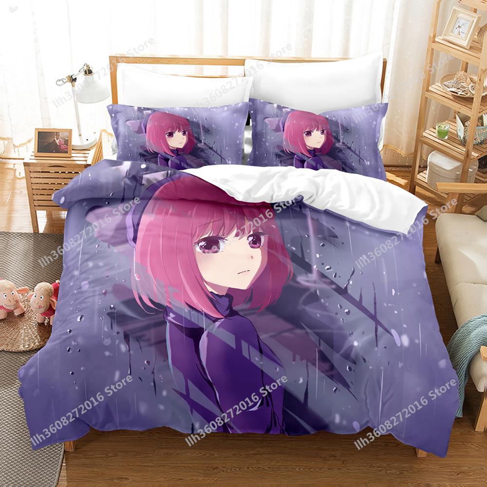 3D Print Anime Oshi No Ko Bedding Collection Single Twin Full Queen King Size Bed Collection Adult Kid Bedroom Duvetcover Collections Home Textile