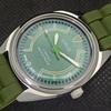 VINTAGE ORIS WINDING SWISS MENS REFURBISHED WRIST GREEN WATCH 558a-a296522-1