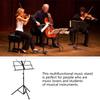 Music Stand for Sheet, Metal Sheet Music Stand Portable Adjusted Podiums Stand with Tripod Base and Sheet Music Folder