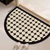 Half Circular Diatomaceous Earth Floor Mat, Bathroom Water Absorption, Anti Slip, Quick Drying, Shower, and Fall Prevention