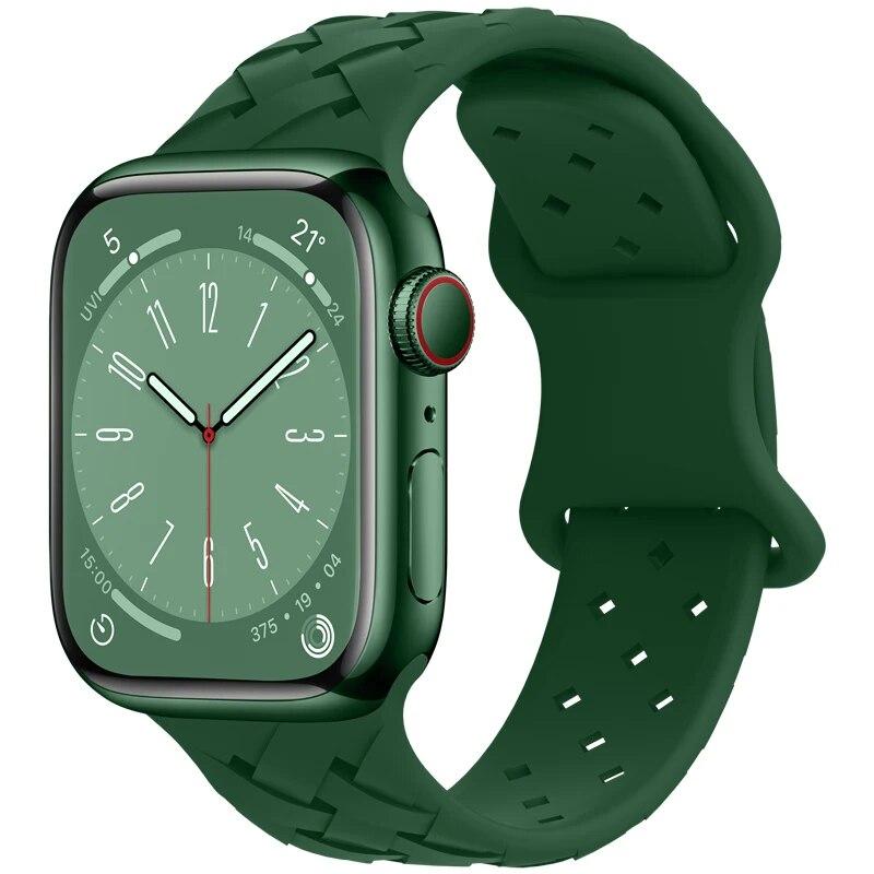 Silikonový řemínek pro řemínek Apple Watch 44 mm 45 mm 49 mm 42 mm 41 mm 40 mm 38 mm řemínek k hodinkám Apple Watch Náramek iwatch Series 3 4 5 6 7 8 9 SE Ultra2