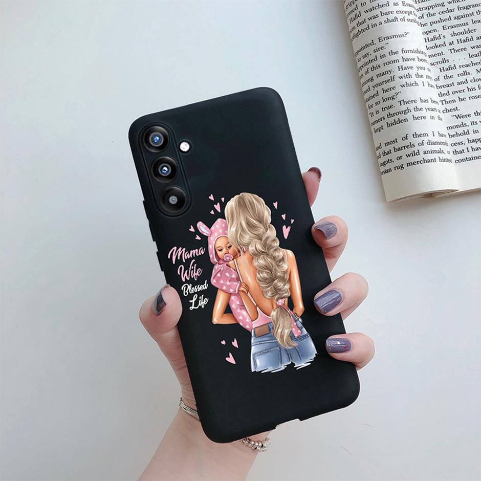 Cover Case For Samsung A34 5G Phone Shell On Samsung Galaxy A54 5G Back Cover Girl Silicone Soft Casing Shockproof Bumper Fundas